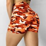 Multi color Camo Yoga Shorts Tights Hip Lifting Scrunch Booty Gym Workout