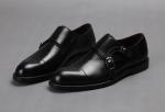 Goodyear Mens Monk Strap Shoes Genuine Leather 41 - 45 Size With Buckle