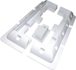 Wholesale ABS Brackets for Solar Panel Installation on Caravan Motor Home RV 7PCS White Black from china suppliers