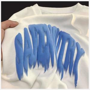 Wholesale Custom Logo 3D Foam Puff Print Graphic T Shirt in Supima Cotton for Men's Streetwear from china suppliers