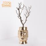 Outdoor Lion Statue Fiber Clay Garden Pots Weather Resistant