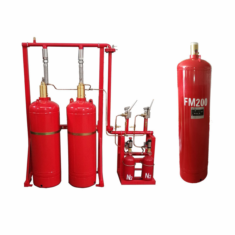 120L FM200 Pipe Network System For Gaseous Fire Suppression Advanced Fire Suppression Technology For Industrial