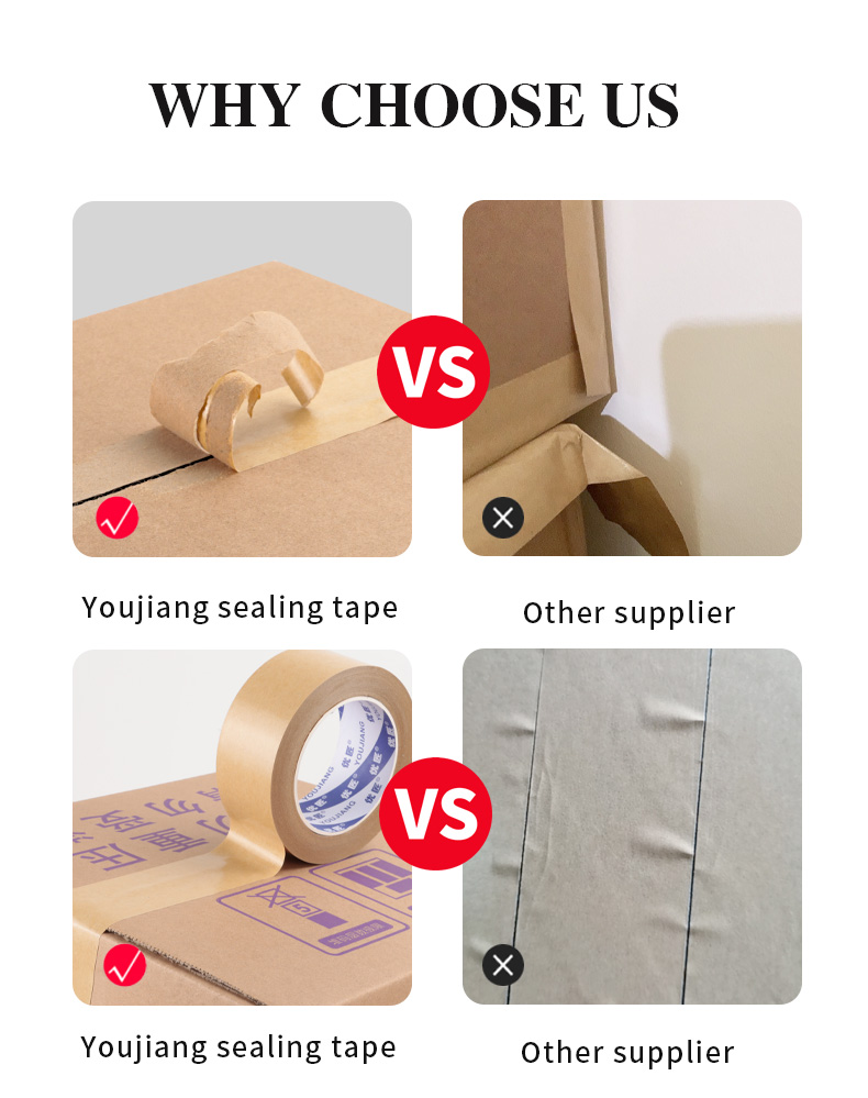 Gummed Custom Logo Self Adhesive Kraft Paper Tape For Sustainable Packaging Solutions