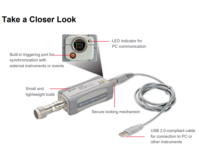 USB Sensor Keysight Agilent U2004A USB Power Sensor 9 kHz to 6 GHz