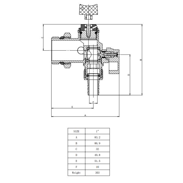 Water End Unit For Manifolds Nominal Pressure ≤1.0Mpa Working Medium Water