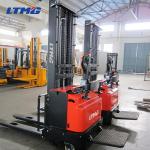 High Lift Hydraulic Hand Pallet Truck , Counterbalance Electric Stacker Forklift