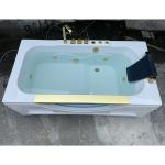 One Adult Person Fiberglass Jacuzzi Bathtub Bathroom Corner Whirlpool Massage