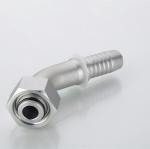 Hydraulic Hose Fitting 45 Elbow Metric Female 24 Cone Seat Heavy Series DIN