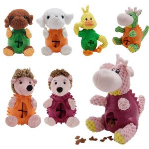 Wholesale Eco Friendly Squeaky Soft Chew Dog Treat Dispenser Custom Pet Plush Toys from china suppliers