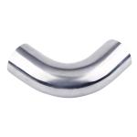 Silver Casting Stainless Steel Mirror Finish Seamless Pipe Long Radius Weld 90