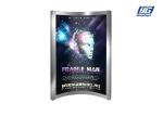 ARC LED Snap Frame Light Box ,Wide View Angle Led Backlit Sign Box ARB Silver