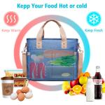 Collapsible Wide Mouth Opening Insulated Lunch Handbag