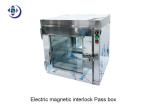 L Type Doors Electric Interlock 304 Stainless Steel Pass Box For Cleanroom