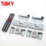 Iron and Nylon Folding Door Roller Wheel Fittings for Sliding Wardrobe Doors 8