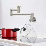 Modern Wall Mounted Expansion Pot Filler With Dual Swing Joints Steel 304/316