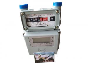 China Contactless RF Card Prepaid Gas Meter Domestic Use With Valve Control on sale