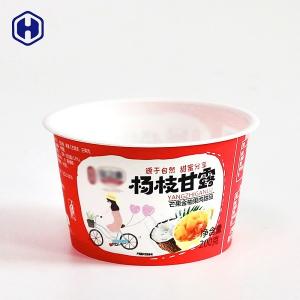 Wholesale Fruit Pulp IML Plastic Containers Stackable Compostable Yogurt Cups from china suppliers