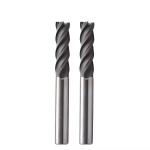 Diamond Coated Solid Carbide End Mill for Graphite , Spiral Milling Cutter CNC