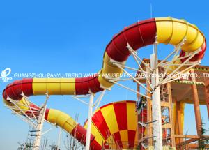 Wholesale Fiberglass Commercial Adult Water Slide / Tornado Water Slides For Aqua Park from china suppliers