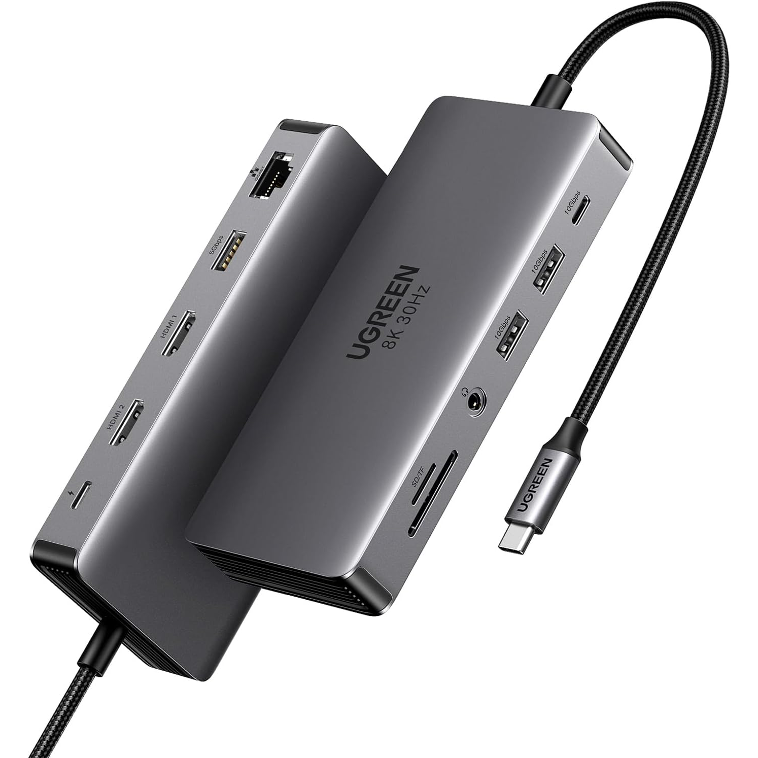Revodok Pro 211 Laptop Docking Station 11 in 1 USB C Dock Dual HD-MI 10Gbps Data Port 100W PD Gigabit Ethernet CM-681-15965