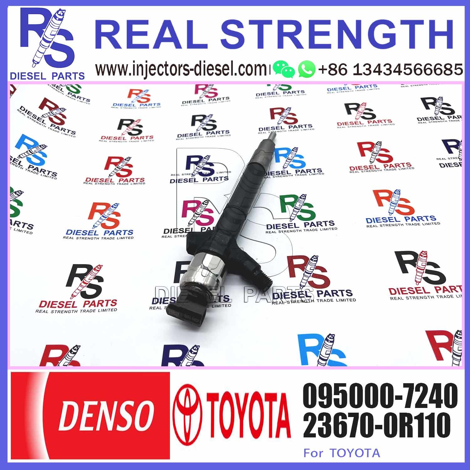 High Quality Common Rail Injector 095000-6110 095000-6900 095000-7240 For 1VD Diesel Nozzle Assembly