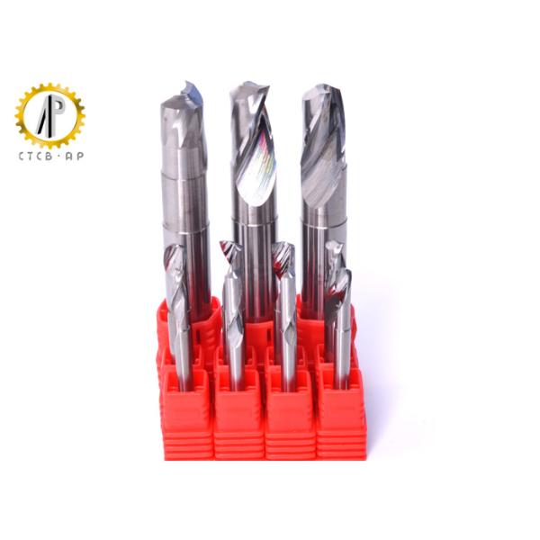 Small Tungsten Carbide Cutting Tools Single Flute Spiral End Mill For Wood Router Machine
