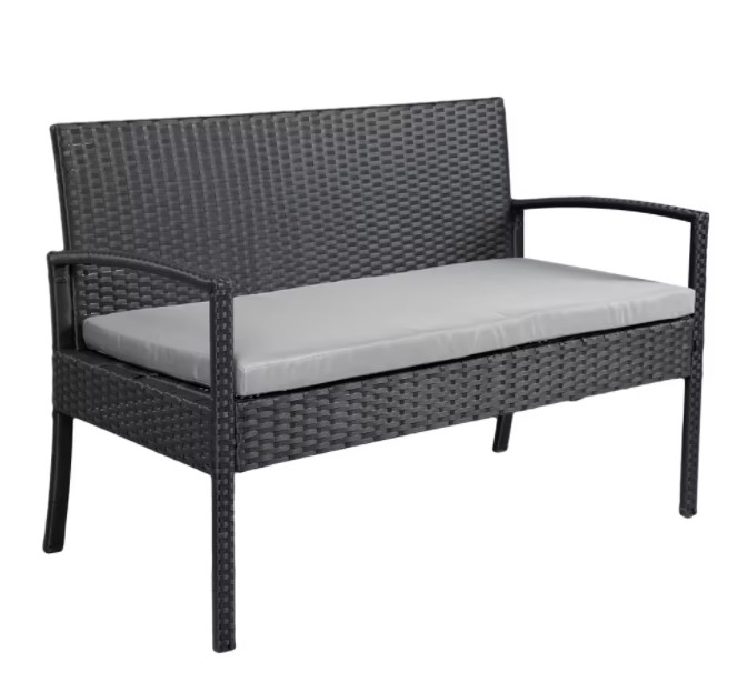 4 Or 6 Pieces Rattan Furniture Sets Outdoor Table And Chair ottoman stool Set Balcony Furniture Sets
