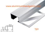 Architectural Aluminum Stair Nosing , Grooved Safety Tread Stair Nosings For