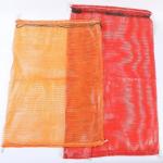 Yellow Round Leno 50lb Onion Garlic Net Bag Mesh Bags for Fruits and Vegetables