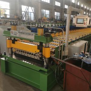 Wholesale GI 0.12mm-0.3mm Thickness Corrugated Roll Forming Machine 10-12 Meters/Min from china suppliers