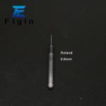 Silver Roland Dental Milling Burs 500 Tooth Service Life for Zirconia PMMA Wax