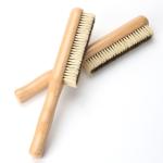 Beechwood Boar Bristle Wooden Scrub Brush With Long Handle Lightweight
