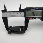 Double Regulating 46.7mm Plastic Strap Buckles School Bag Side Quick Release