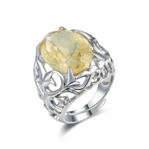 Wholesale Eternity Ring Buff Stone Silver Ring Band AAA 925 Silver Gemstone Rings For Womens from china suppliers