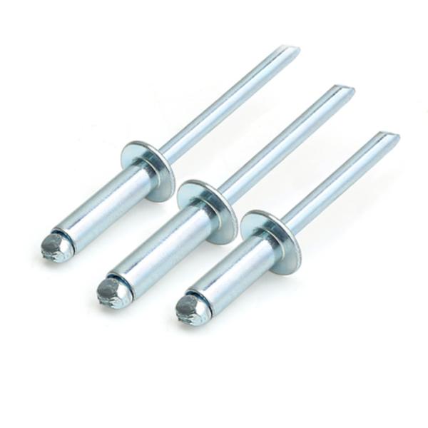 Blue white zinc Open End Blind Rivets DIN7337 M2.4 - M6.4