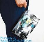 underwear packing slider zipper bags with hanger, Cosmetic k clear bubble bags,