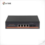4x2.5Gbps PoE Ports + 2 x10G SFP+ Fiber Ports PoE Switch