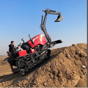 Mini Agricultural Crawler Tractor 80HP Multifunction Tracked Compact Tractor