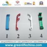 Top Quality Silver Plating Surface Promotional Bottle Opener w/Black Logo
