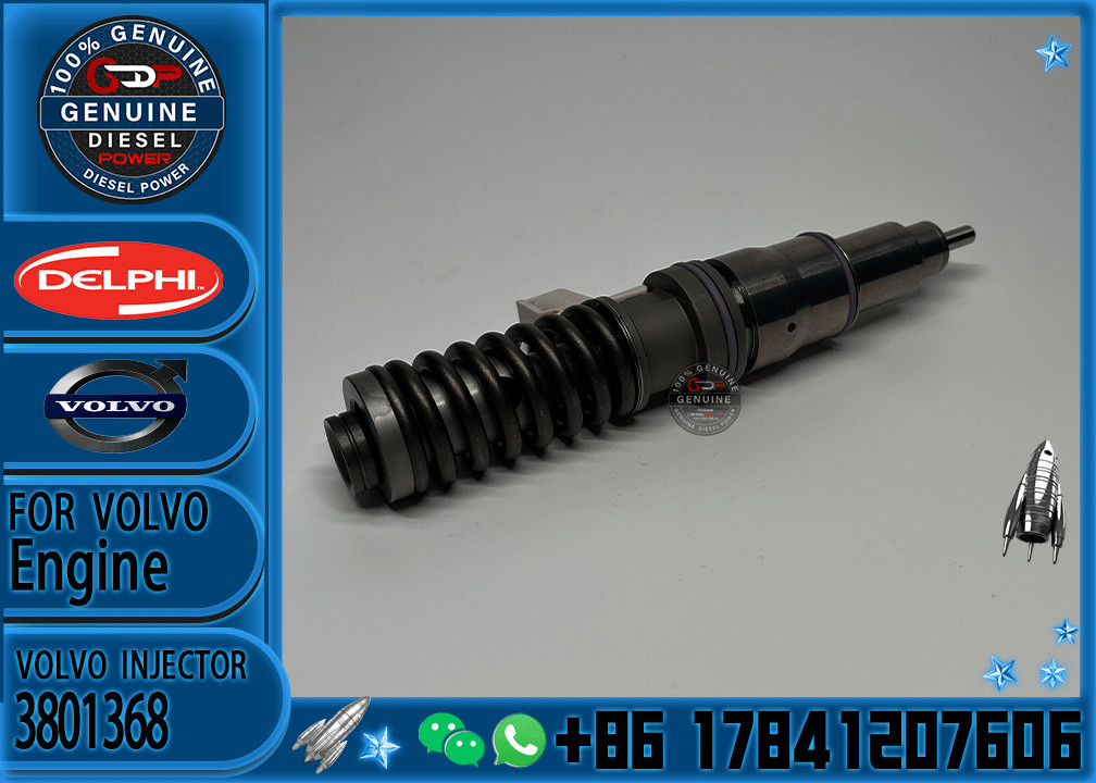 Common Rail 3801368 Fuel Injector 3801617 3801441 3803637 3801369 3801144 3829644 3803874 FOR VOLVO TAD 1151VE A30G A25G