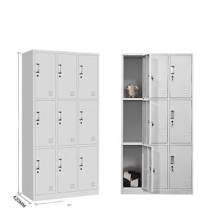 Wholesale 9 Door Powder Coating Metal Locker Storage Cabinet ISO9001 from china suppliers