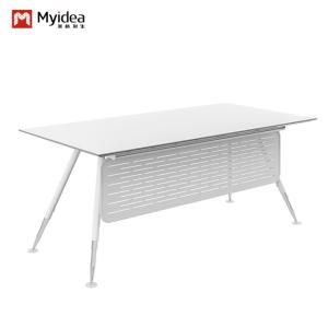 Wholesale Modern Office Furniture Executive Desk with Metal Feet in Snow White from china suppliers