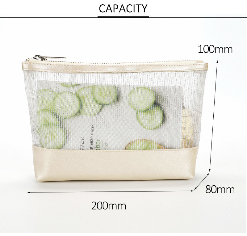 Lightweight Luxury Transparent Clear PVC Cosmetic Bag