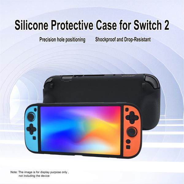 Texturing Two-Tone Thickened Silicone Full Cover Protective Case for Nintendo Switch 2