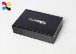 Glossy Printed Gift Boxes Black Corrguated Art Paper Die Cutting Pantone