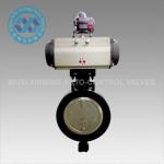 Pneumatic Actuator Metal Hard Sealed Stainless Steel Butterfly Valve