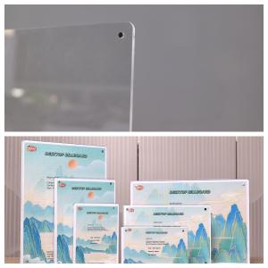 Chinese Factory Strong Magentic A4 T Shape Acrylic Sign Holder for Table Standing