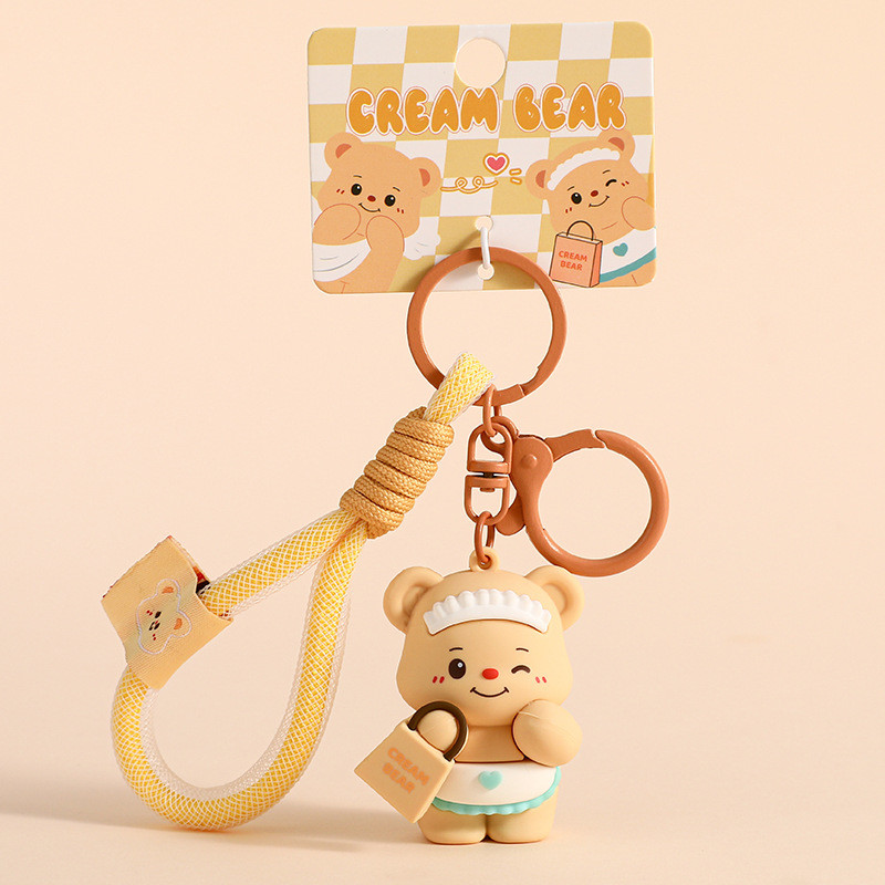 Soft Silicone Cartoon Keychain For Girl Women Tastless Office/School/Personal
