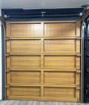 Stylish Aluminum Wood Grain Grille Fence Slates Section Garage Doors