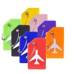 Silicone Luggage Tags for Travel Suitcases Simple Cartoon Design Name Cards